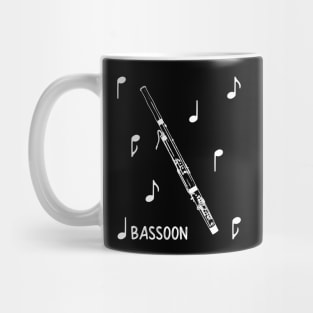 Musical Notes Bassoon Mug